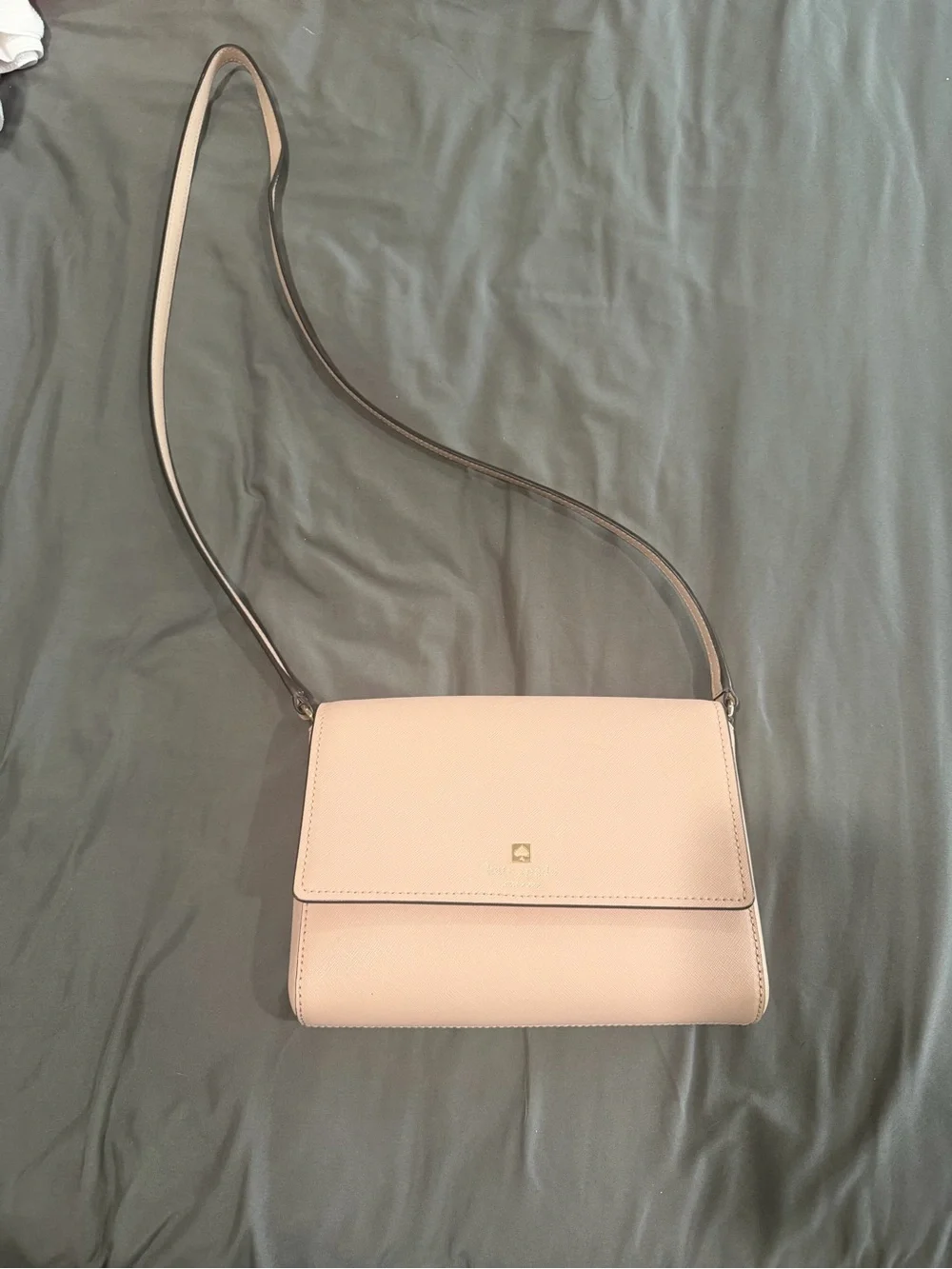 kate spade Pale Pink Leather Crossbody with Gold-Tone Accent